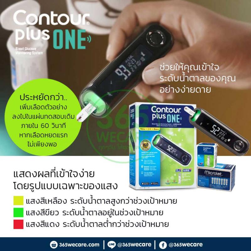 CONTOUR Plus แผ่นตรวจน้ำตาล คอนทัวร์ พลัส   