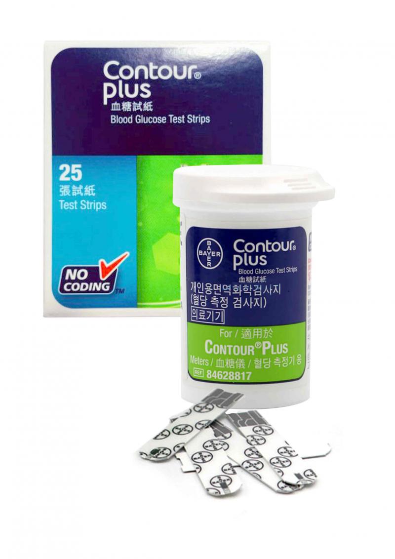 CONTOUR Plus แผ่นตรวจน้ำตาล คอนทัวร์ พลัส   