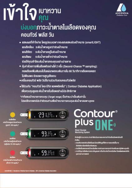 CONTOUR Plus แผ่นตรวจน้ำตาล คอนทัวร์ พลัส   