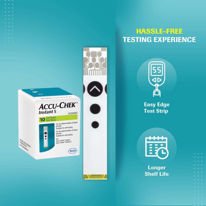 ACCU-CHEK Instant Strips แผ่นตรวจน้ำตาล แอคคิว เช็ค
