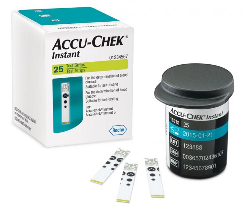 ACCU-CHEK Instant Strips แผ่นตรวจน้ำตาล แอคคิว เช็ค