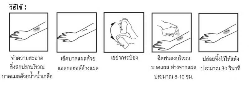 Medtec Water proof Bandage Spray 40ml. เมดเทค วอเทอร์ พรูฟ แบนดิจ สเปรย์ 40มล.