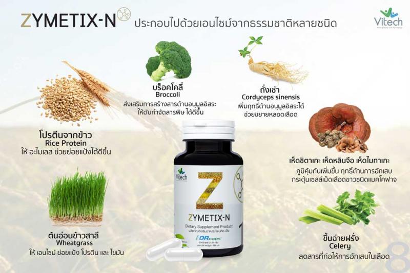 Vitech Zymetrix-N 30 เม็ด. ไวเทค ไซเมทิค-เอ็น