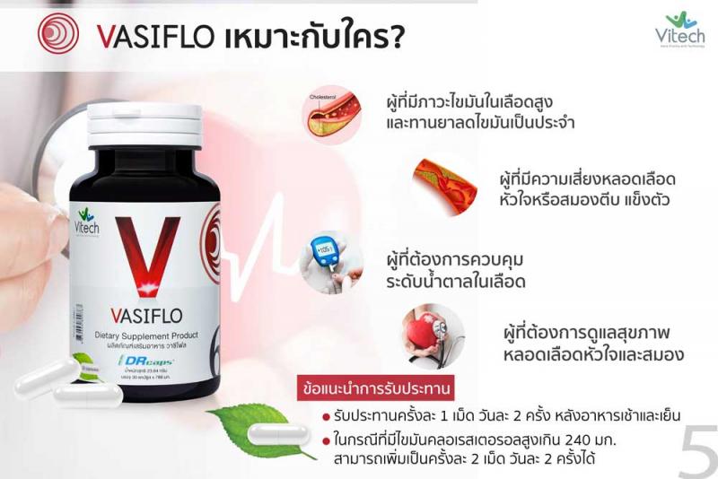 Vitech Vasiflo 30 แคปซูล. ไวเทค วาซิโฟล