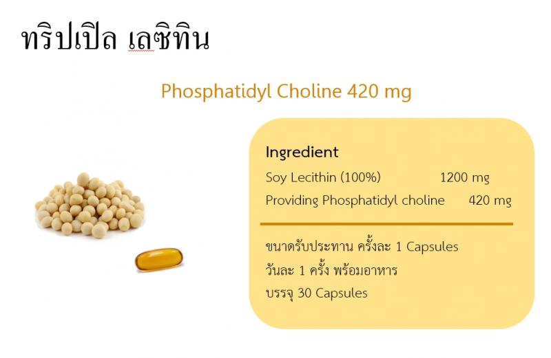 Qnature Triple Lecithin 30s. คิวเนเจอร์ ทริปเปิ้ล เลซิทิน Q nature
