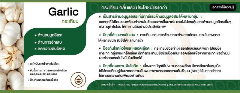Qnature Garlic Oil 10mg. 30 Softgels. คิวเนเจอร์ การ์ลิค ออยล์ Q nature