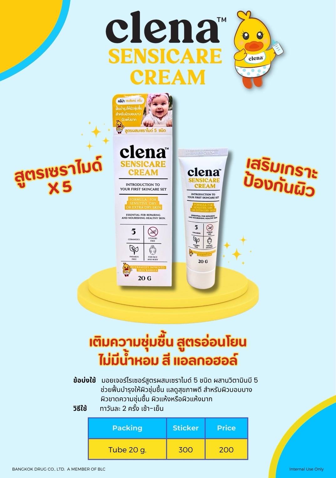 CLENA Sensicare Cream 20g. คลีน่า เซนซิแคร์ ครีม