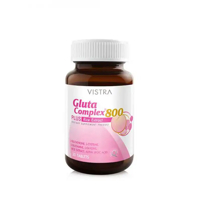 VISTRA Gluta Complex 800 30เม็ด. วิสทร้า กลูต้า คอมเพล็กซ์