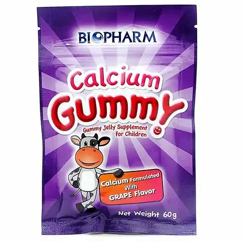 Biopharm Gummy Calcium 60g. ไบโอฟาร์ม กัมมี่ แคลเซี่ยม 60กรัม