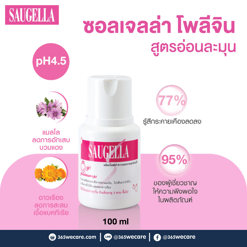 SAUGELLA Poligyn pH 7.0 100ml. ซอลเจลล่า โพลิจิน