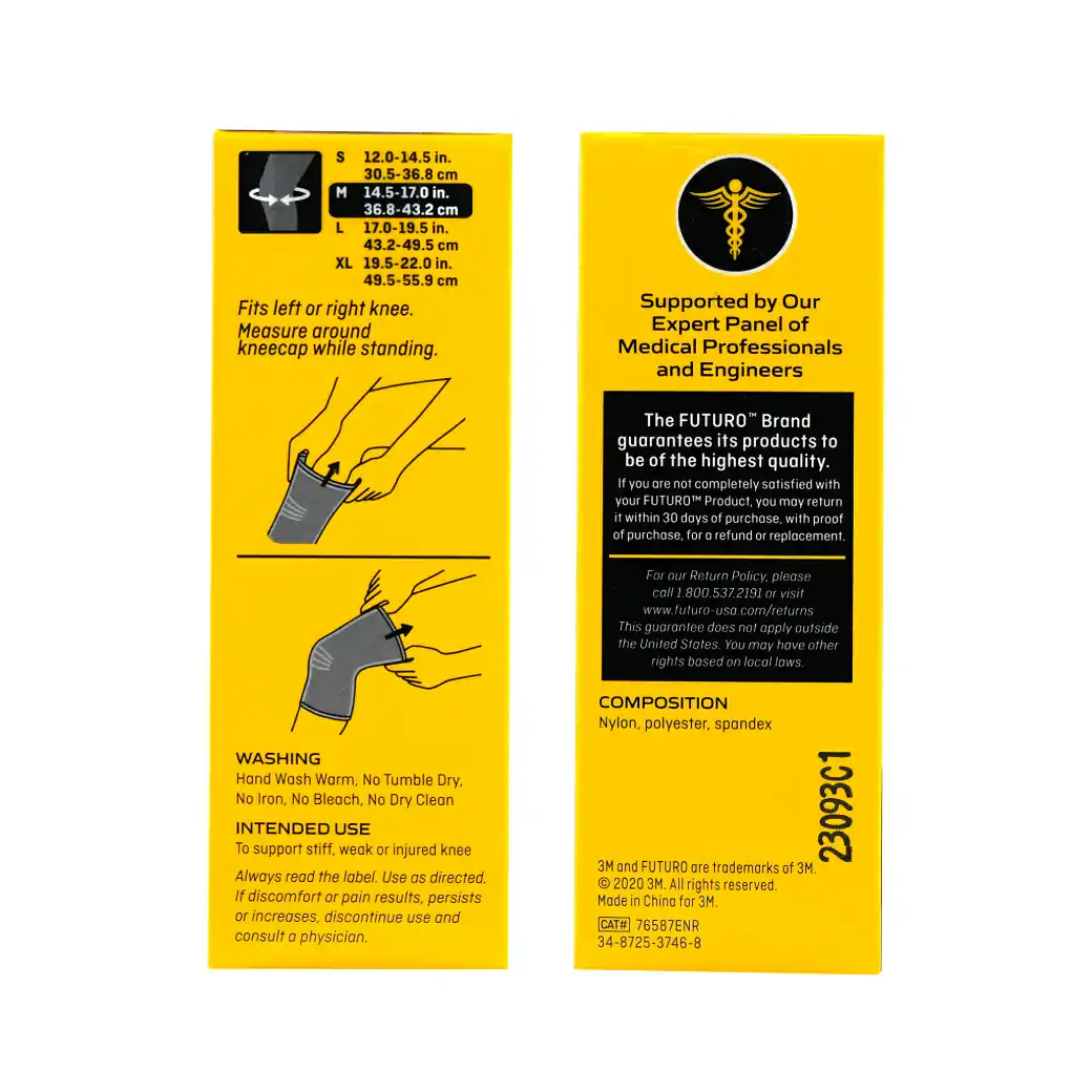 Futuro Comfort Knee Support size M ฟูทูโร่ อุปกรณ์พยุงหัวเข่า