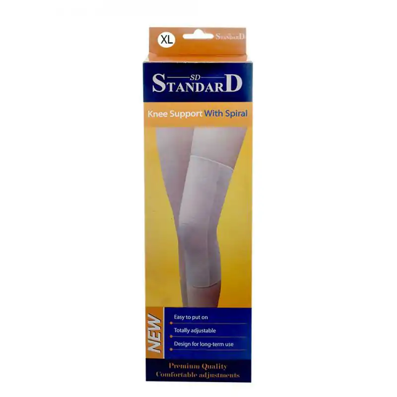 STANDARD Knee support with spiral Size XL สแทนเดิร์ด อุปกรณ์ช่วยพยุงข้อเข่า สีเนื้อ