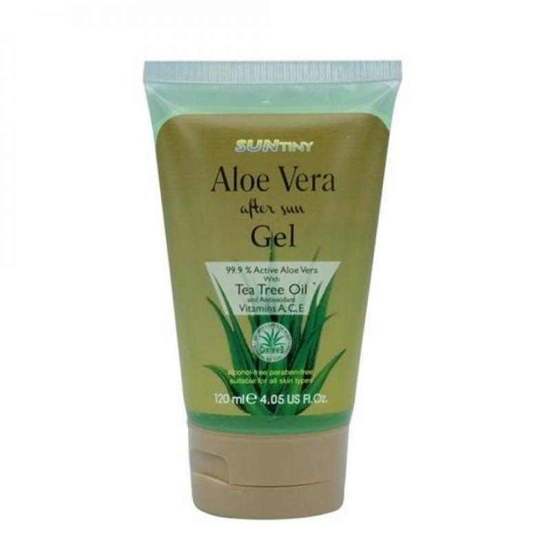 SUNTINY Aloe Vera After Sun Gel With Tea Tree Oil 120ml. ซันตินี่ อโลเวร่า