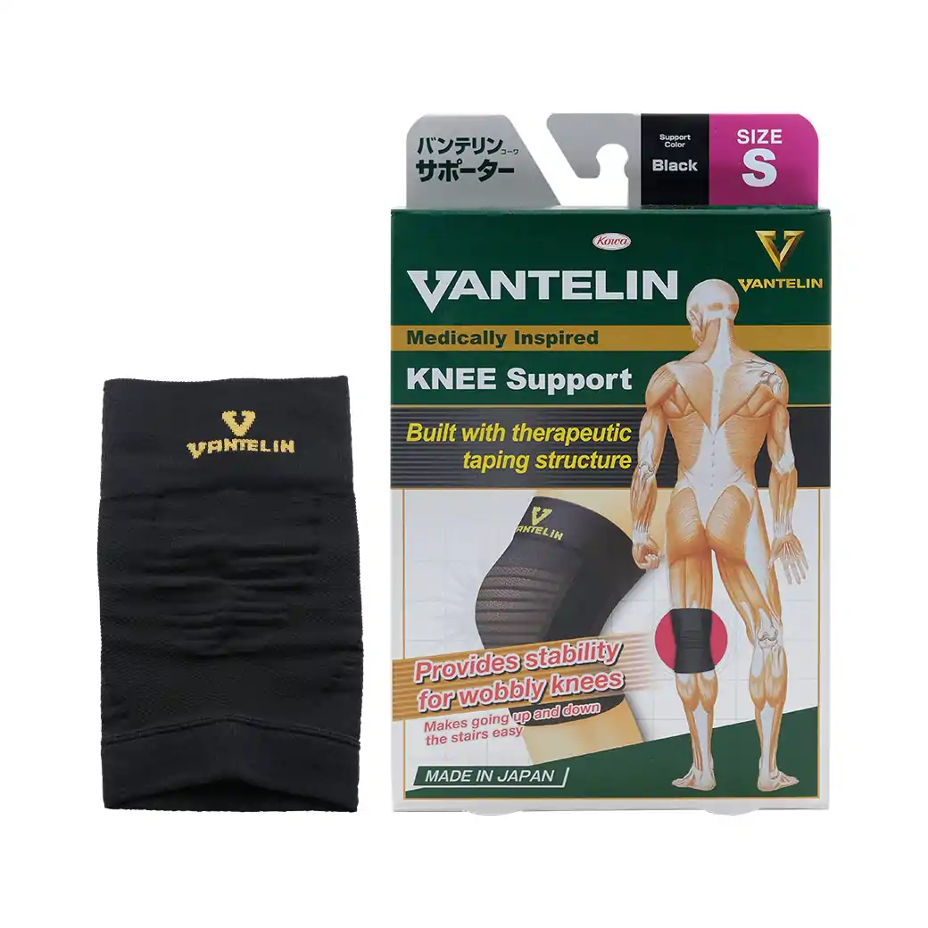 KOWA Vantelin Support Knee เข่า Size S ดำ โคว่า อุปกรณ์ช่วยพยุงเข่า