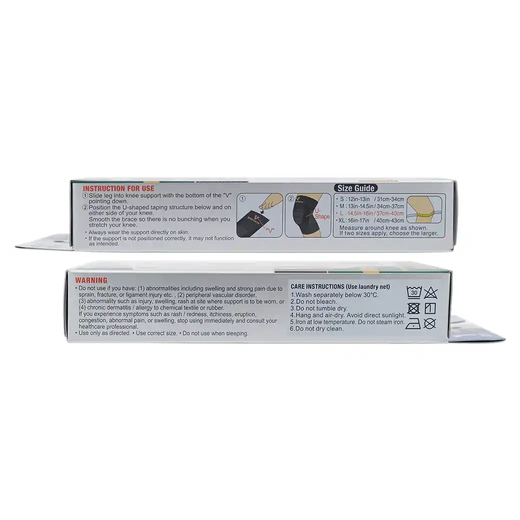 KOWA Vantelin Support Knee เข่า Size S ดำ โคว่า อุปกรณ์ช่วยพยุงเข่า