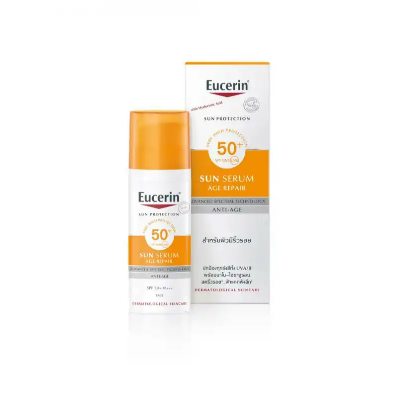 EUCERIN Sun Age Repair Serum Spf50 50ml. ยูเซอริน ซัน เอจ รีแพร์ เซรั่ม เอสพีเอฟ50 50มล.