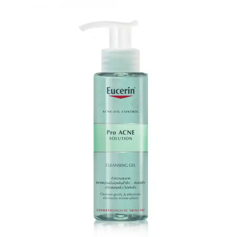 EUCERIN Pro Acne Cleansing Gel 200 ml. ยูเซอรีน โปร แอคเน่ คลีนซิ่ง เจล 20มล.