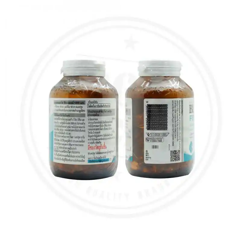 Blackmores Fish Oil 1000 mg. 80+80เม็ด แบลคมอร์ส ฟิชออย