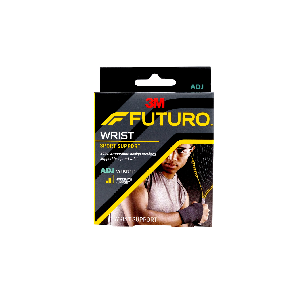 FUTURO Sport Wrist Support (Adjustable) อุปกรณ์พยุงข้อมือ สีดำ. ฟูทูโร่ สปอร์ต ชนิดปรับกระชับได้