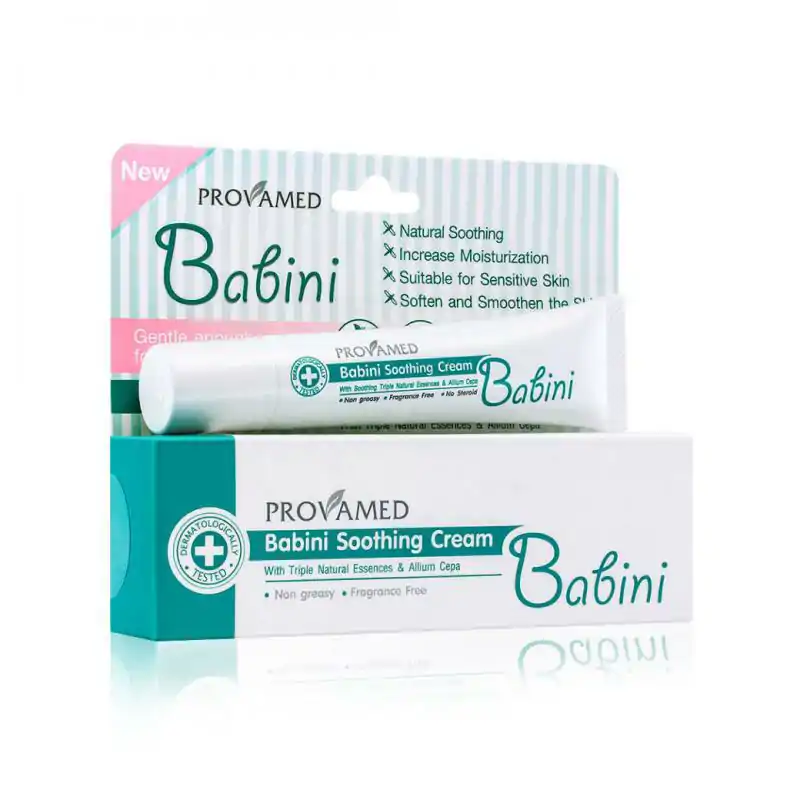 PROVAMED Babini Soothing Cream 15g. โปรวาเมด เบบินี่ ซูธธิ้ง ครีม