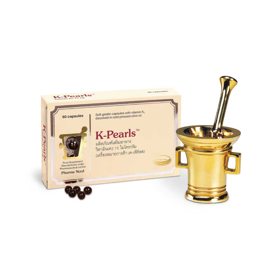 PHARMA NORD K-Pearls (K2) 75mcg. 60 Capsules
ฟาร์มา นอร์ด เค-เพิร์ลส (เค2) 75 ไมโครกรัม 60 เม็ด
