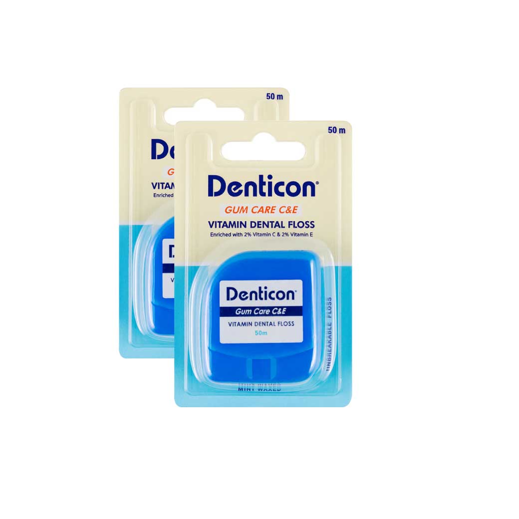Dental Floss 50m.Gum Care C&E เดนติคอน ไหมขัดฟันทำความสะอาดฟัน