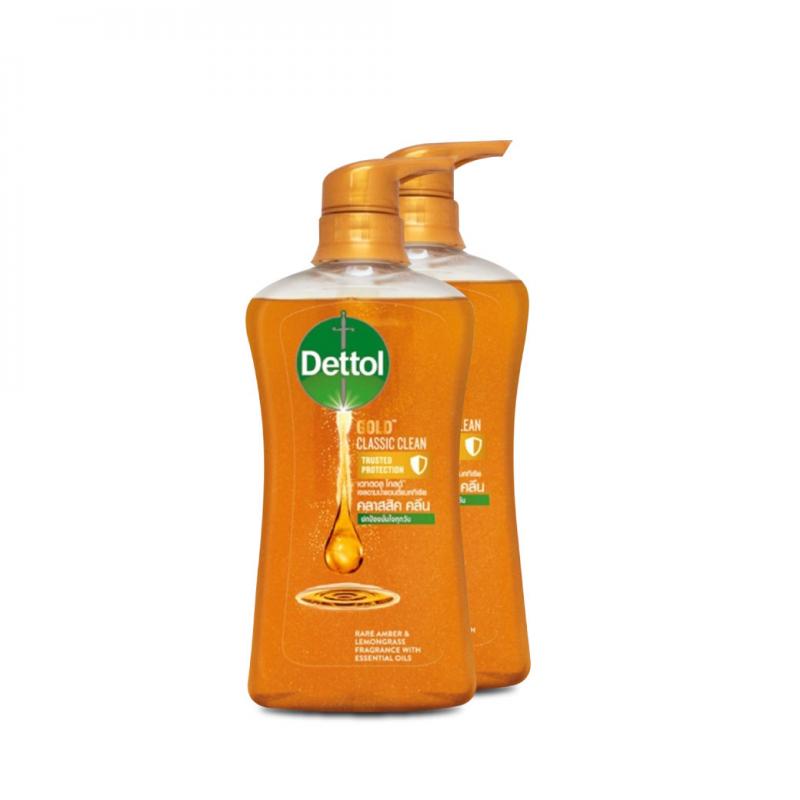 DETTOL Gold Classic Clean 500ml. เดทตอล โกลด์ คลาสสิคคลีน เจลอาบน้ำ