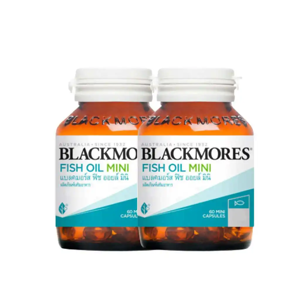Blackmores Odourless Fish Oil Mini 60+60 s. แบล็คมอร์ส ฟิชออย