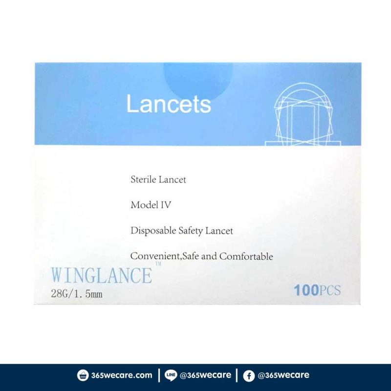 MEDITOP Lancet Diameter เมดิทอป แลนซิต เดียมิเทอ 28G/1.5mm 100ชิ้น