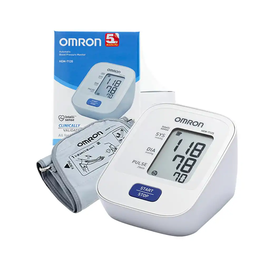 OMRON HEM-7120 เครื่องวัดความดัน (Cuff 22-32cm) ออมรอน 