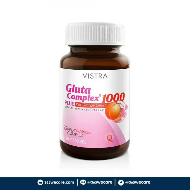 VISTRA Gluta Complex 1000 30เม็ด. วิสทร้า กลูต้า คอมเพล็กซ์