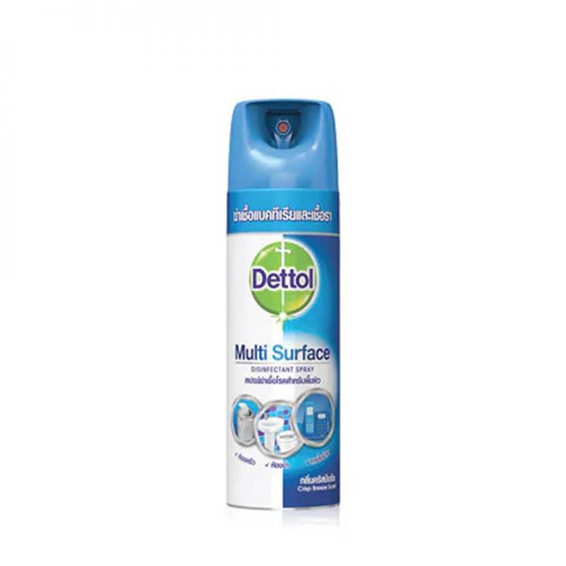 DETTOL Multi Surface Disinfectant Spray 225ml. เดทตอล ดิสอินเฟคแทนท์สเปรย์ กลิ่นคริสป์บรีซ