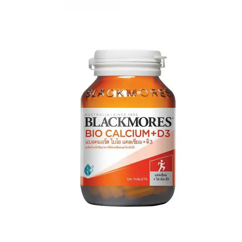 Blackmores Bio Calcium+D3 120 เม็ด. แบลคมอร์ส ไบโอ แคลเซียม+ดี3