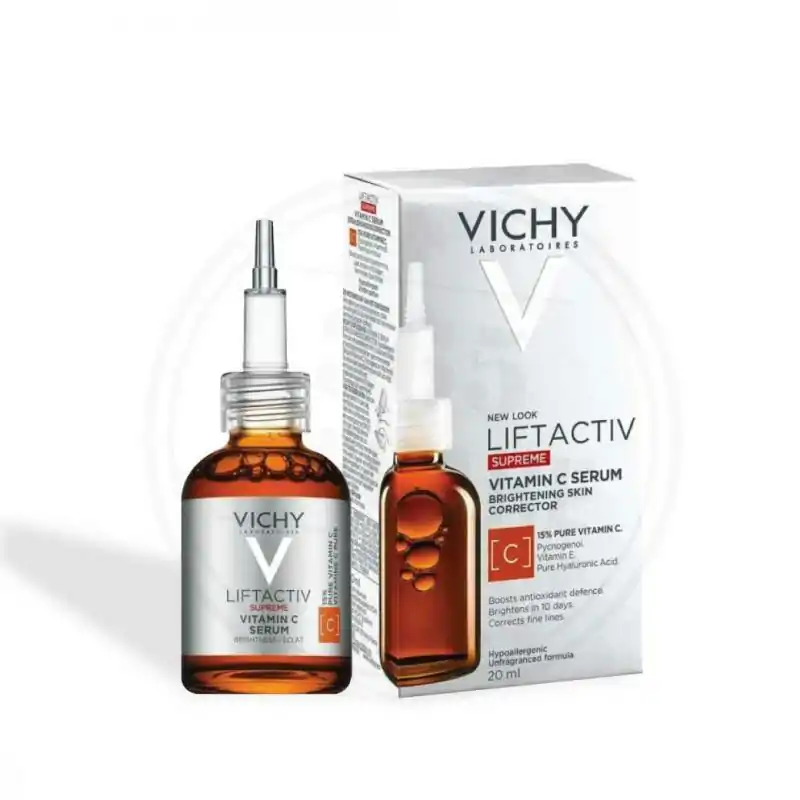 VICHY Liftactiv Supreme Vitamin C Serum 20ml. วิชี่ ลิฟแอ็คทีฟ ซูพรีม วิตามิน ซี เซรั่ม 20มล.