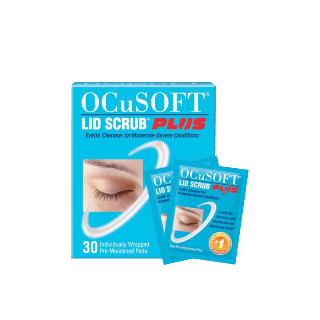 OCUSOFT LID Scrub Plus Pads 30แผ่น  อ๊อกคิวซอฟท์ ลิด สครับ พลัส