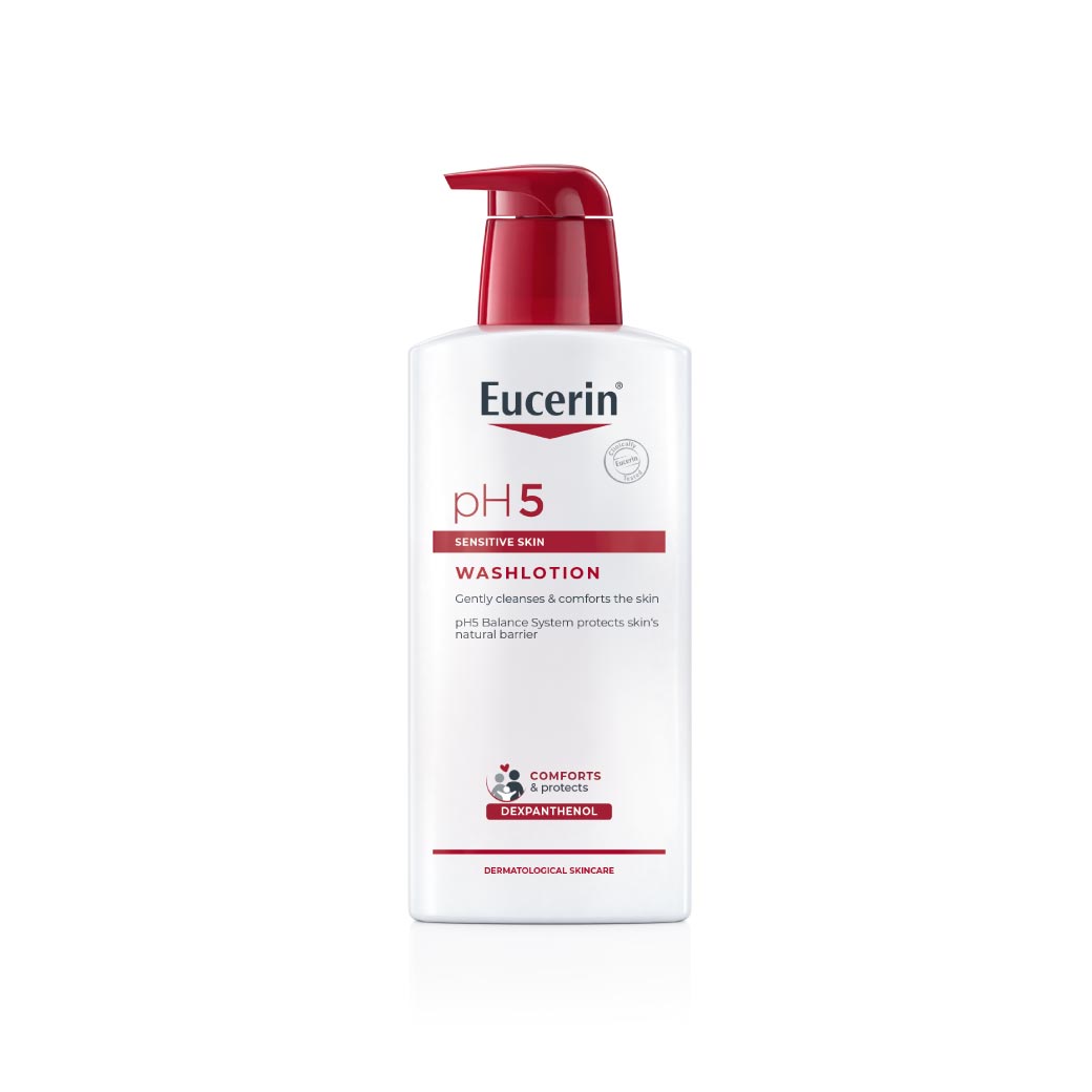 EUCERIN PH5 Sensitive Skin WashLotion 400ml. ยูเซอริน พีเอช5 เซ็นซิทีฟ สกิล วอชโลชั่น 400มล.