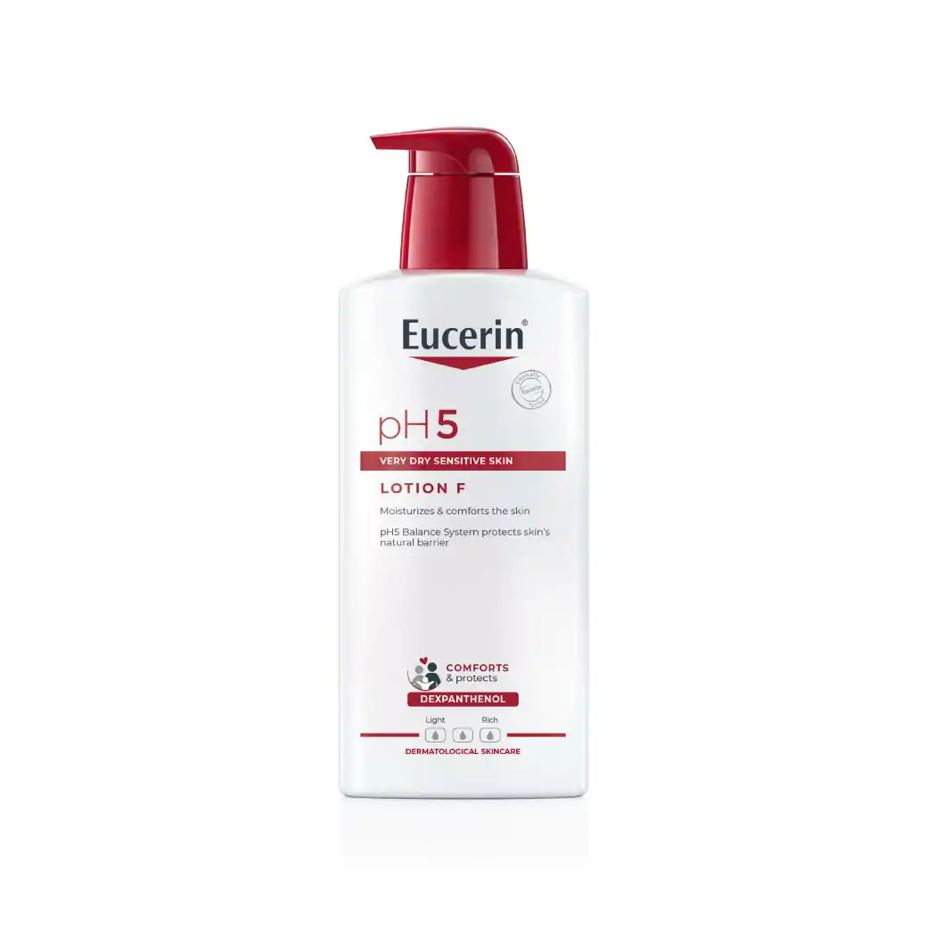 Eucerin pH5 Very Dry Sensitive Skin Lotion F 400 ml. ยูเซอริน พีเอช5 เวรี่ ดราย เซ็นซิทีฟ สกิล โลชั่น เอฟ