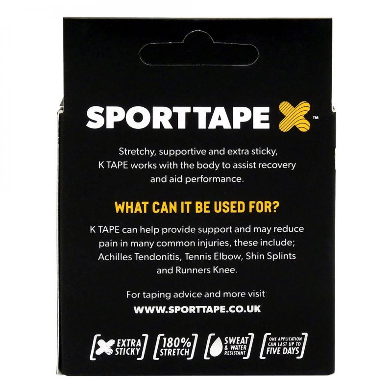 SPORTTAPE Extra Stocky K Tabe-Platinum 5CM x 5M สปอร์ตเทปพยุงกล้ามเนื้อ เทปพันกล้ามเนื้อ เทปพันข้อ