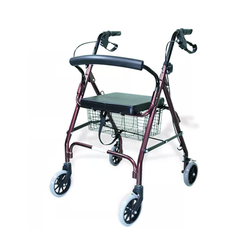 FASICARE Rollator ล้อ 8 นิ้ว รุ่น 512R สีแดงฟาสซิแคร์ โรลเลเตอร์