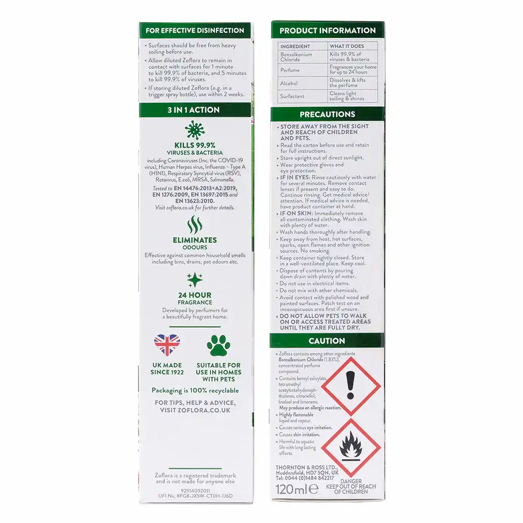 Zoflora Country Garden 120ml. โซฟลอรา คันทรี่ การ์เดน