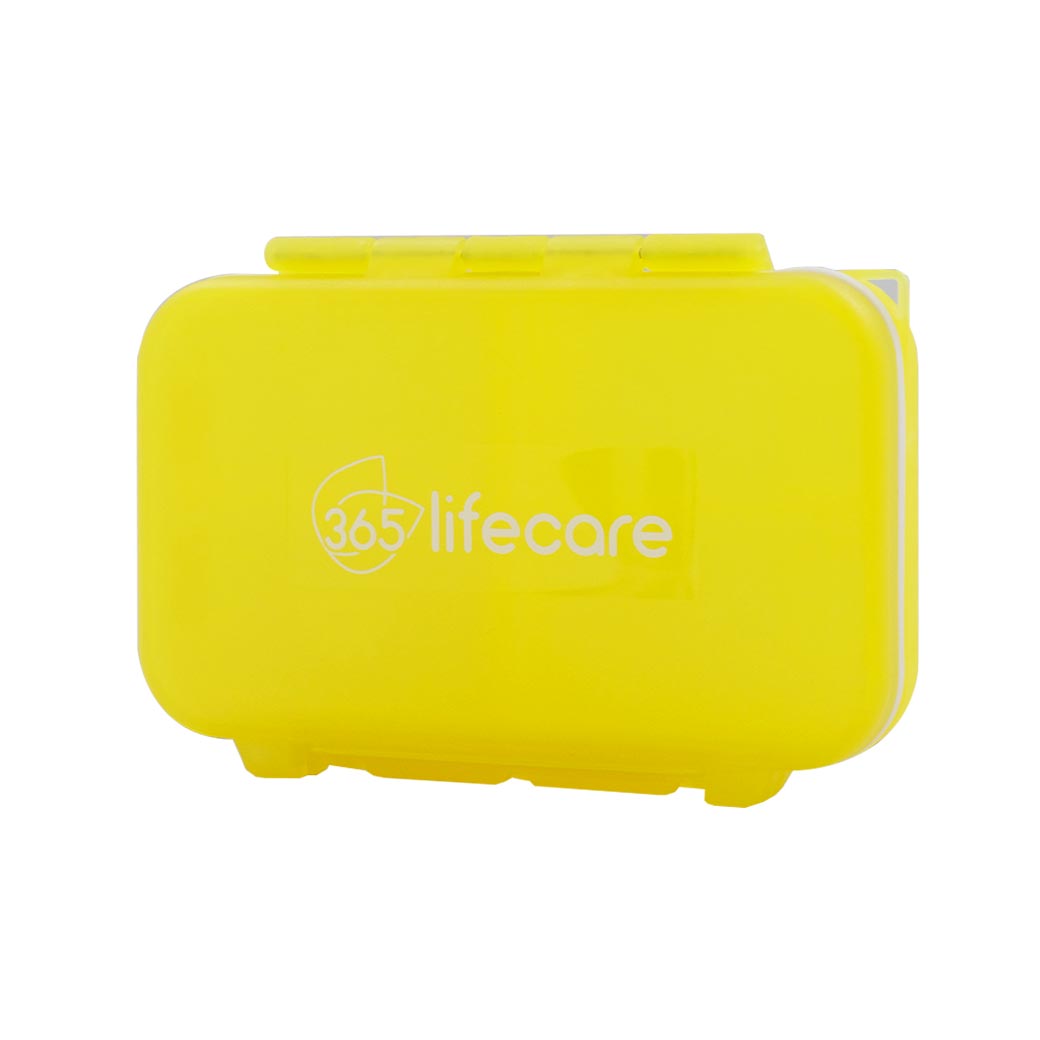 365lifecare สีเหลือง ตลับยา 4 ช่อง