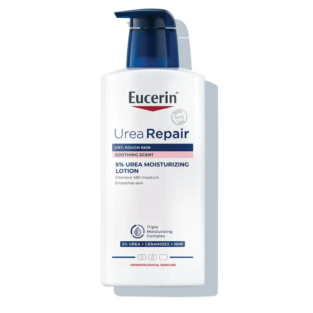 Eucerin UreaRepair Soothing Scent 5% Urea Moisturising Lotion  400ml. ยูเซอริน ยูเรียรีแพร์ ซูตติ้ง เซนท์ 5% ยูเรีย มอยส์เจอร์ไรซิ่ง โลชั่น