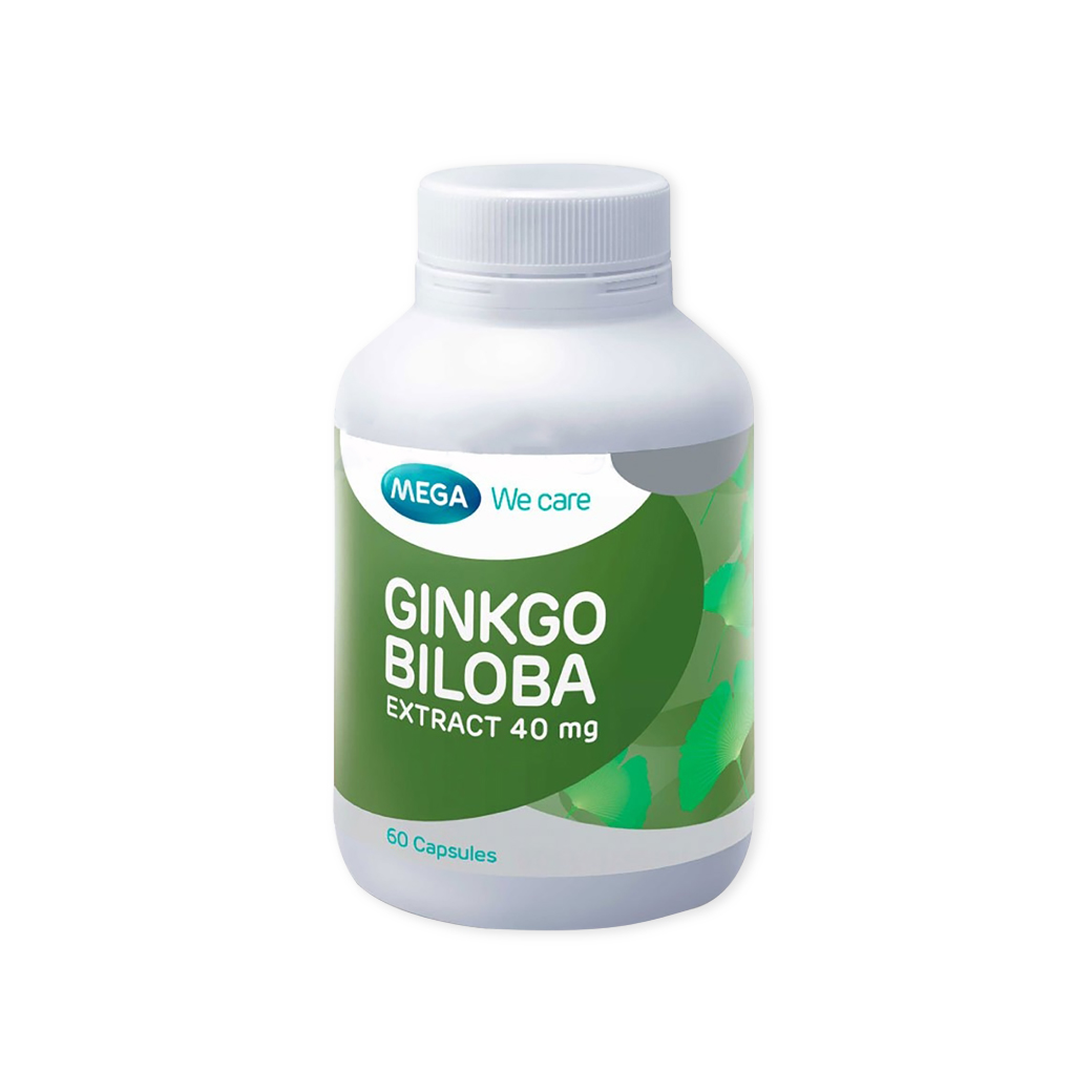 MEGA Ginkgo Biloba Extract 40 mg.