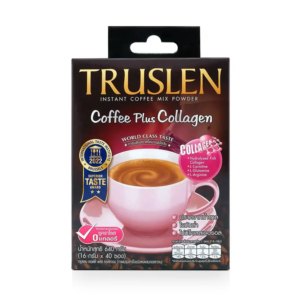 TRUSLEN Coffee Plus Collagen 40 ซอง ทรูสเลน คอฟฟี่ พลัส คอลลาเจน
