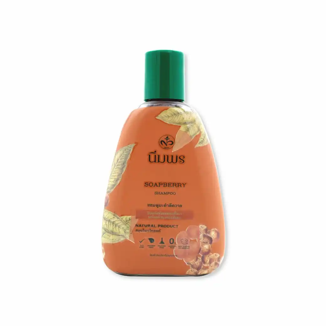 Nimporn Soapberry Shampoo 200Ml. นิ่มพร แชมพูมะคำดีควาย 200ml.