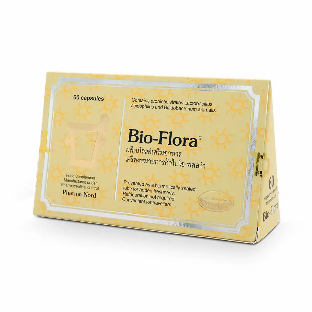 Pharma Nord Bio-Flora 60 Capsules. ฟาร์มา นอร์ด ไบโอ-ฟลอร่า