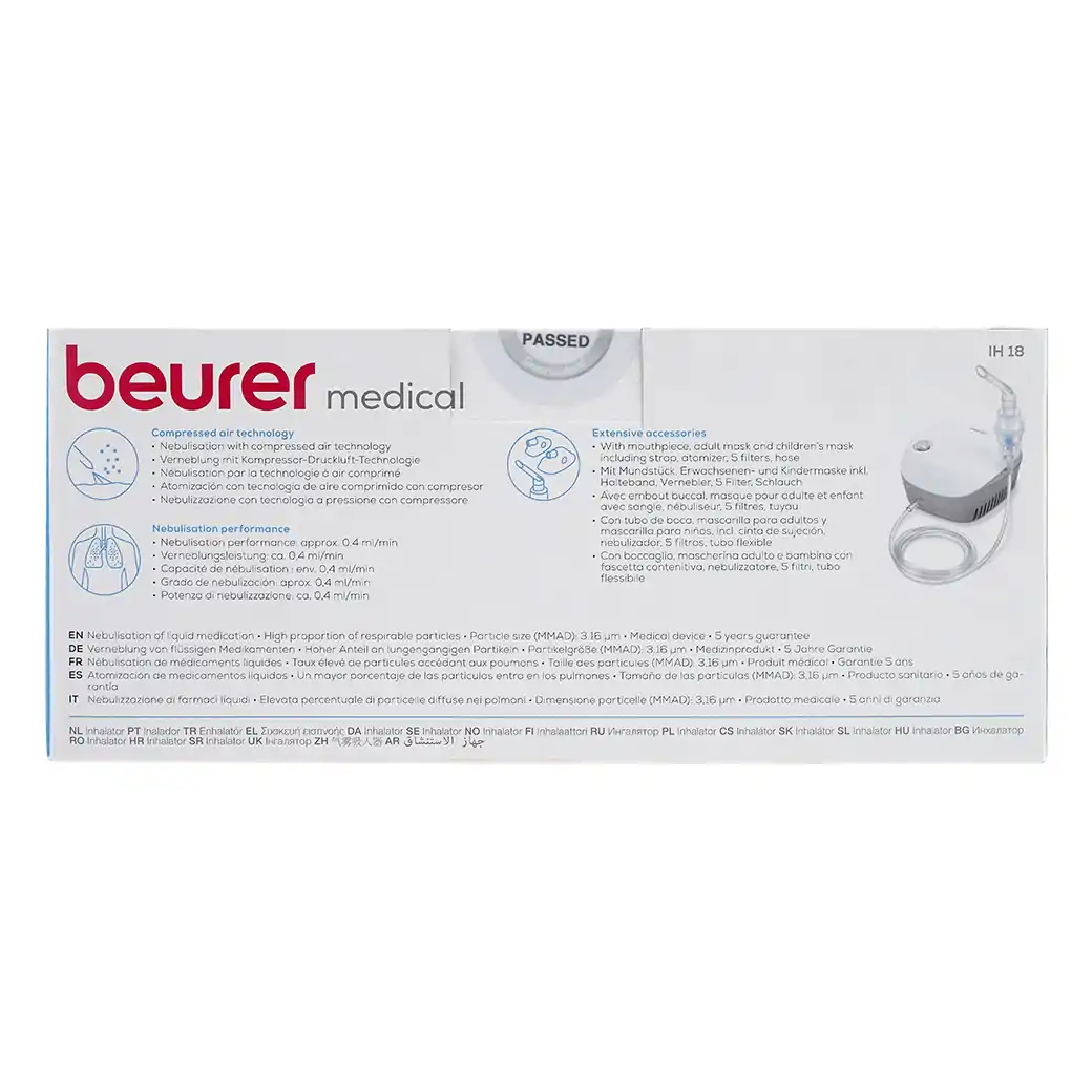 Beurer Medical Nebuliser IH18 เครื่องพ่นยา รุ่น ไอเอช 18