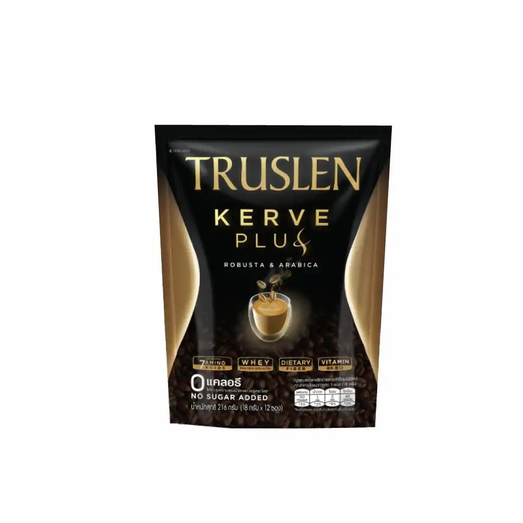 Truslen Kerve Plus (18gx12ซอง) ทรูสเลน เคอร์ฟ พลัส (กาแฟปรุงสำเร็จรูปชนิดผง)