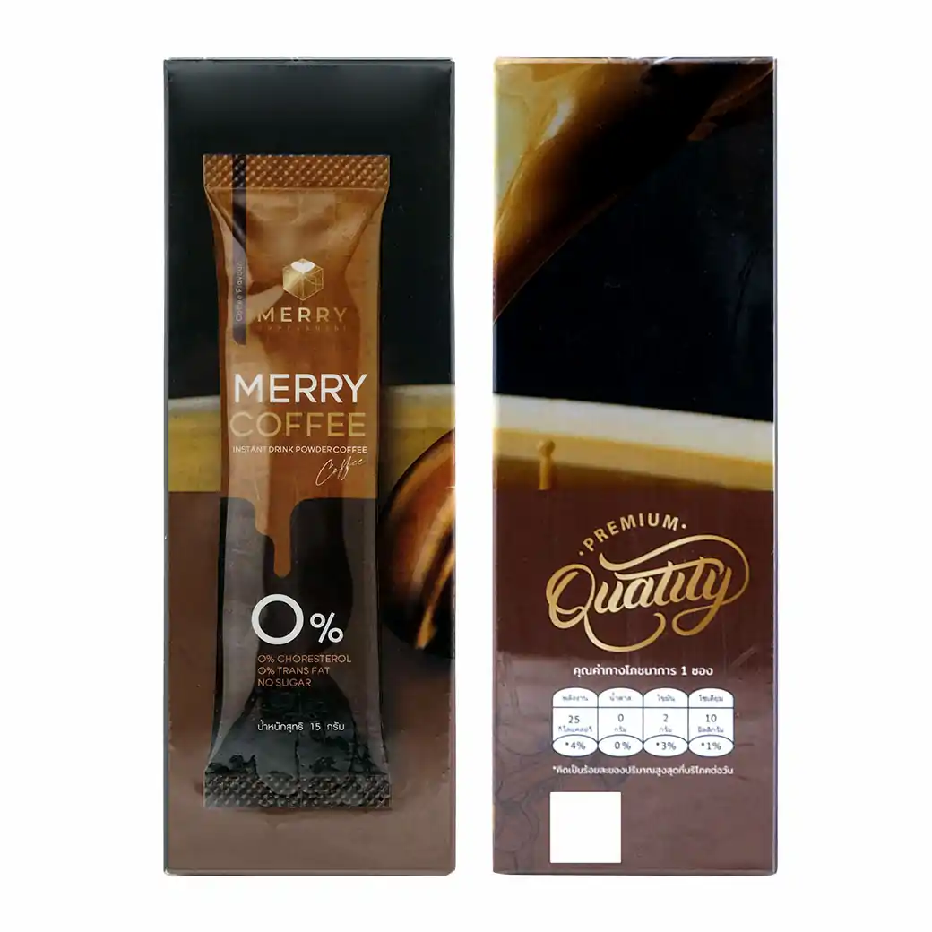 MERRY Instant Coffee Mix 10ซอง เมอร์รี่ กาาแฟสำเร็จรูปชนิดผง
