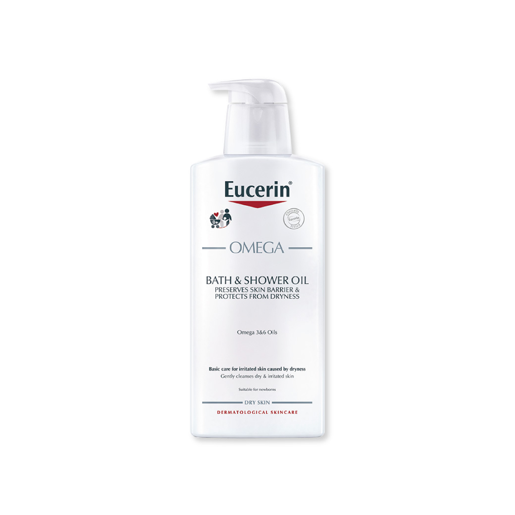 EUCERIN Omega Bath&Shower Oil 400ml. ยูเซอริน โอเมก้า แอนด์ ชาวเวอร์ ออยล์